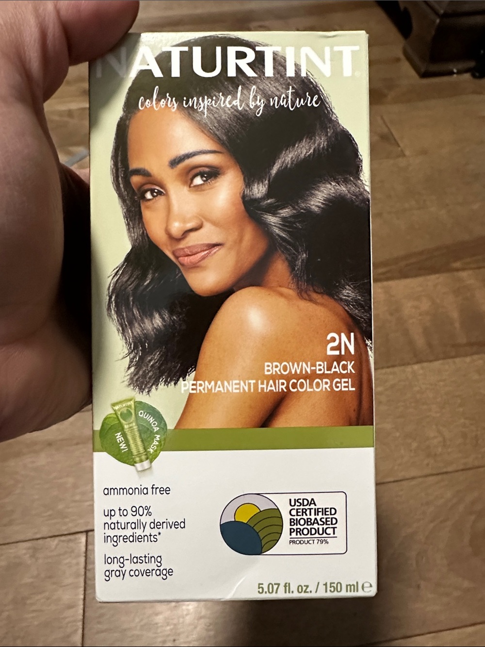 2N Brown-Black Permanent Hair Color Gel